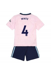 Fotbalové Dres Arsenal Benjamin White #4 Dětské Třetí Oblečení 2022-23 Krátký Rukáv (+ trenýrky)